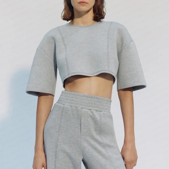 Nwt Zara Wide Leg Plush Pants 